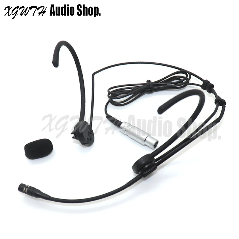 

Foldable Headworn Super Cardioid Condenser Headset Microphone for AKG Samson Wireless Body-Pack Transmitter 3pin Mini XLR 3-Pin