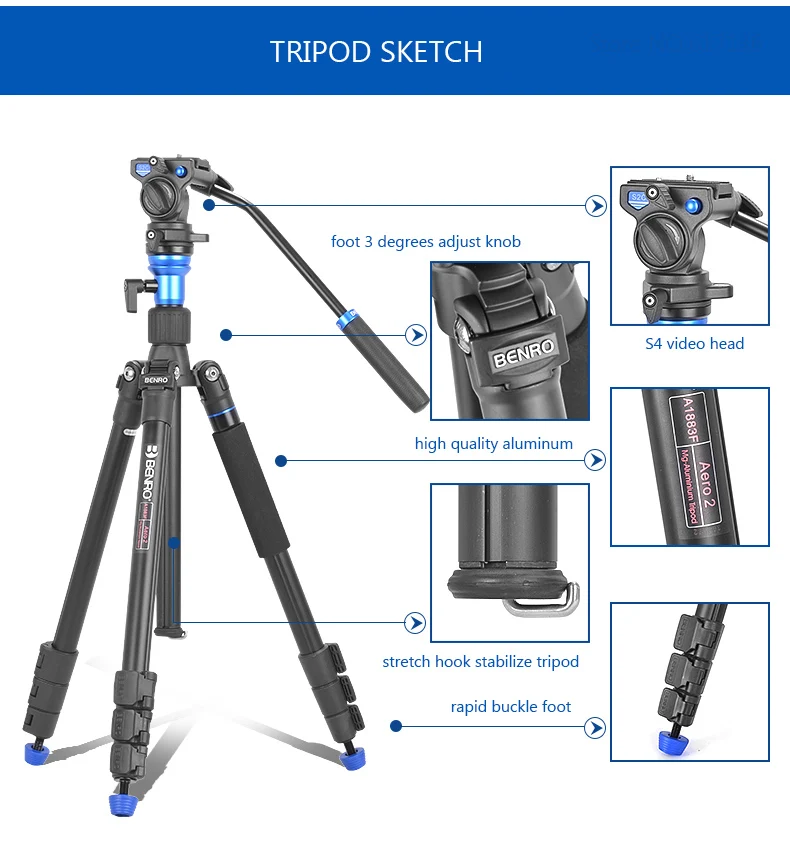 Benro A1883FS2C Tripod 02-4