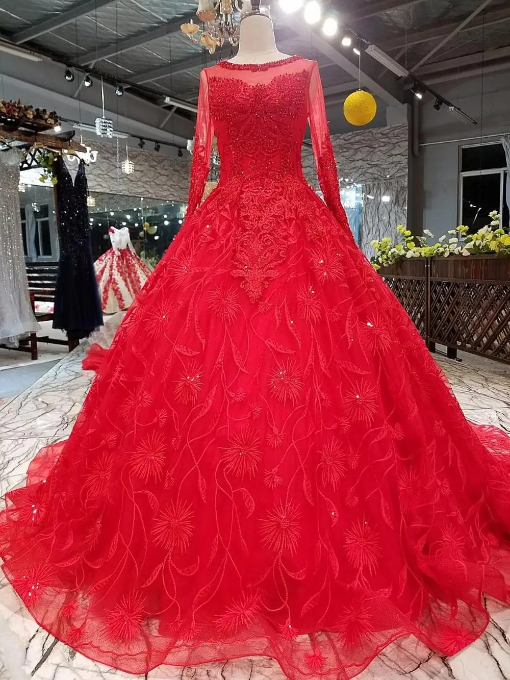 Backlakegirls Винтаж красные вечерние, свадебные платья, платье с блестками; кружевное платье; Upo-образным вырезом Роскошные вышивка кристаллами