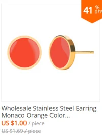 Fashion Stainless Steel Jewelry Minimalist Stainless Steel Earring For Men Rose Gold Gold Silver Three Colors Ear Stud For Gift