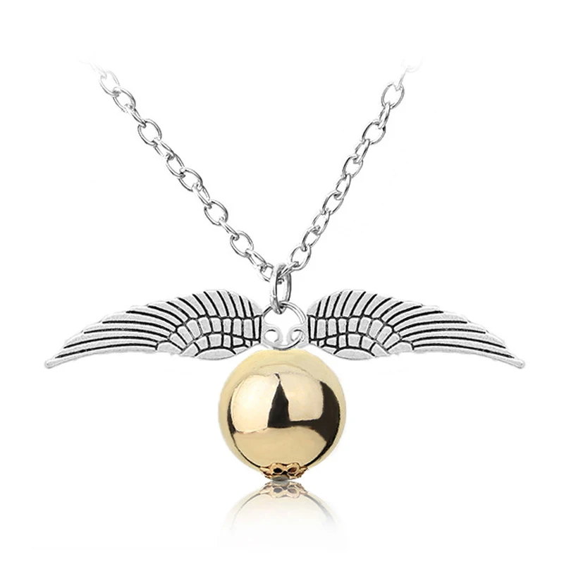 FWORLD Fashion Harry Golden Snitch Necklaces Potter Pendants Vintage