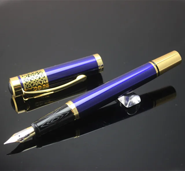 Buy DIKAWEN 8013 luxury ink Pen With Golden Trim metal