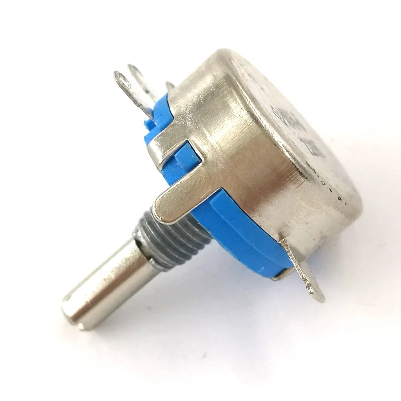 100pcs wh5-1A 3-Terminals 4mm Round Shaft Rotary Taper Carbon Potentiometer 470 1K 1.5K 4.7K 10K 22K 47K 100K 220K 470K 1M ohm