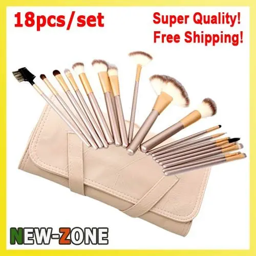High quality makeup brushes 18pcs/set nylon hair professional makeup