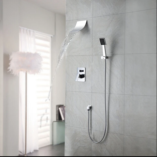 BECOLA  shower flush shower set, 8 inch plastic shower head, romantic fashion, free shipping! BR-S80-B-2