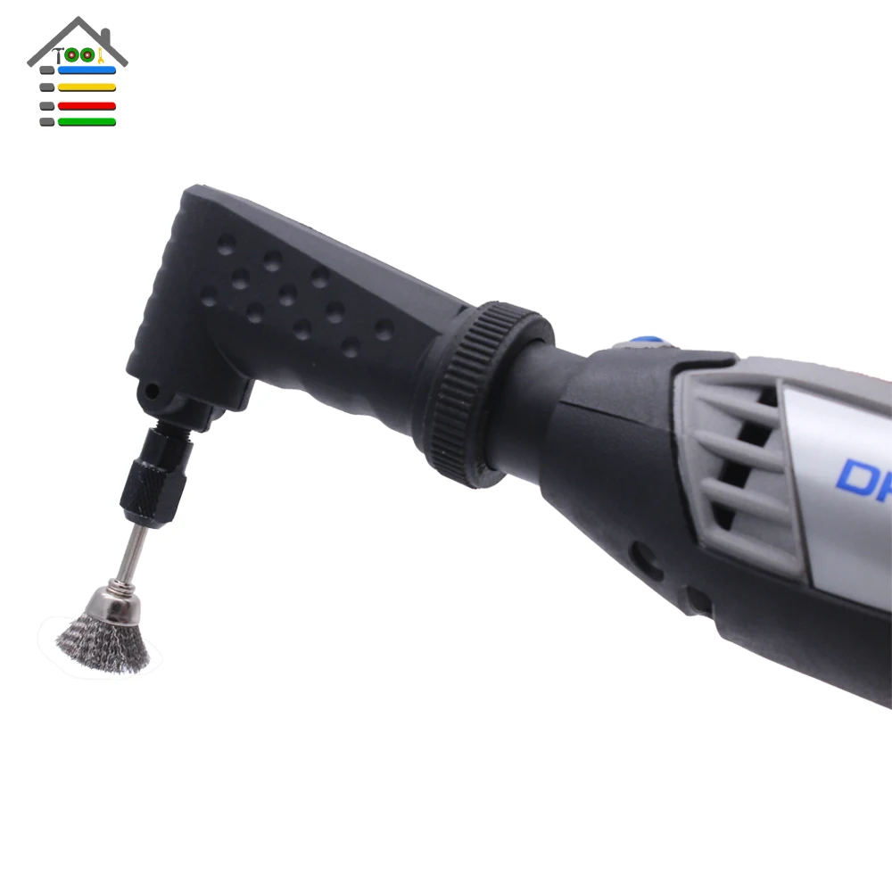 

AUTOTOOLHOME 90 Dgree Right Angle Driver Converter Rotary Tool Attachment fit Dremel 4000 3000 275 8200 for Hard-to-reach Areas