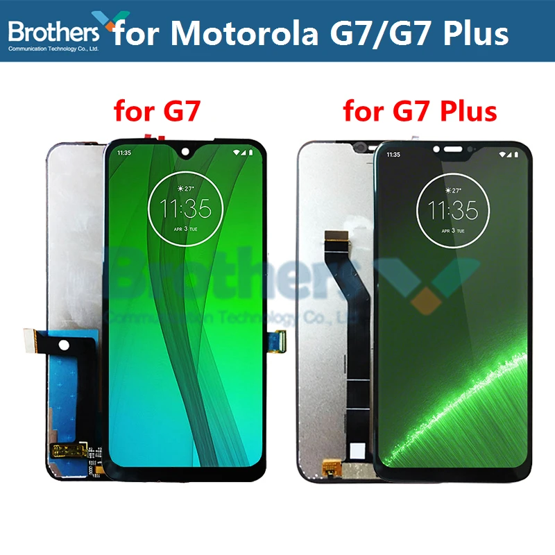 Для Motorola Moto G7 Plus ЖК дисплей сенсорный экран дигитайзер для сборка телефон замена