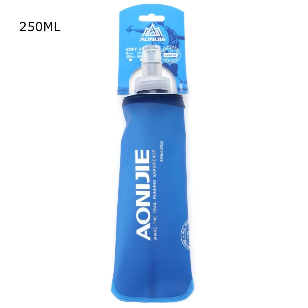 170ml -500ml Foldable Soft Flask TPU Squeeze Outdoor Sports Running Water Bottle