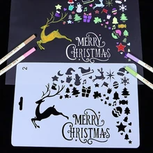 Торт Cookie штамповка украшение спрей трафарет Hollow настенная живопись шаблон DIY Ручная счета