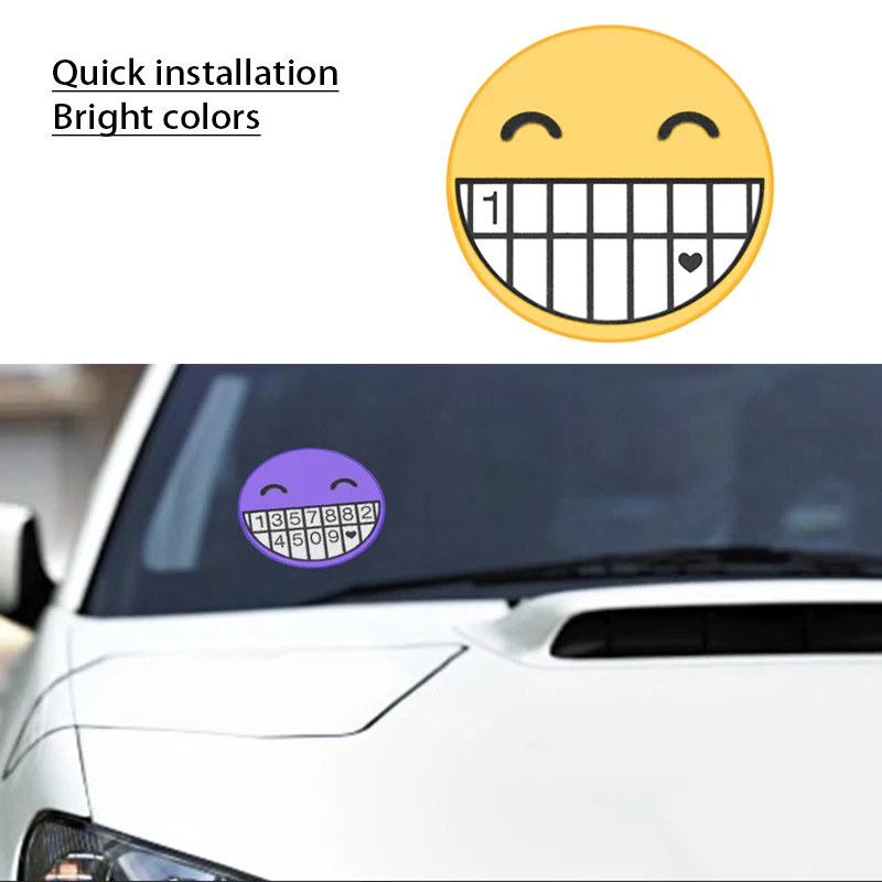 Парковочная карта BACKAR Smiley Стикеры для стайлинга автомобиля универсальные Ford focus 2