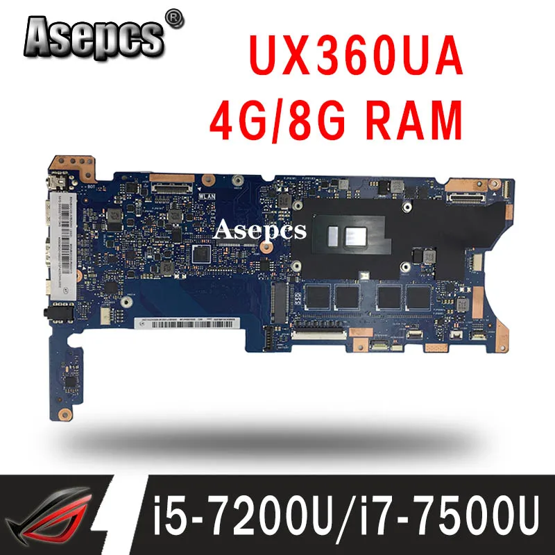  laptop Motherboard For ASUS UX360UAK UX360UA UX360U Mainboard with 4G 8G/I5-7200U i7-7500U exchange
