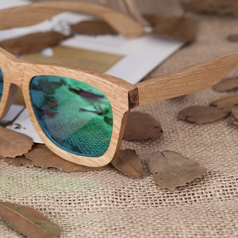 BOBO BIRD, поляризационные мужские брендовые зеркальные очки, женские солнцезащитные очки ручной работы, оригинальные деревянные очки для друзей, подарки, Прямая поставка