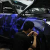 Coche cubre estilo grande Camo camuflaje película del vinilo de la etiqueta engomada 3d película del camuflaje del abrigo del automóviles y motocicletas nuevo ► Foto 3/5