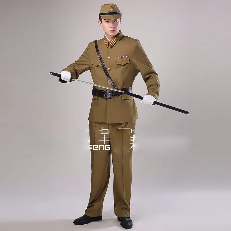 WW II Japanese Imperial Officer Traditional Vintage Green Uniform
