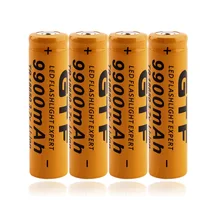 GTF – batterie rechargeable au lithium, 9900mAh, 18650 mAh, 9900 V, pour lampe de poche
