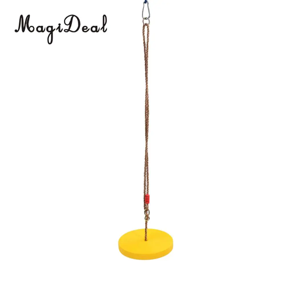 MagiDeal Safe Children Kids Outdoor Tree Hanging Disc Rope Swing Set for Garden Playground Camping Picnic Playing Toy 3Colors 5