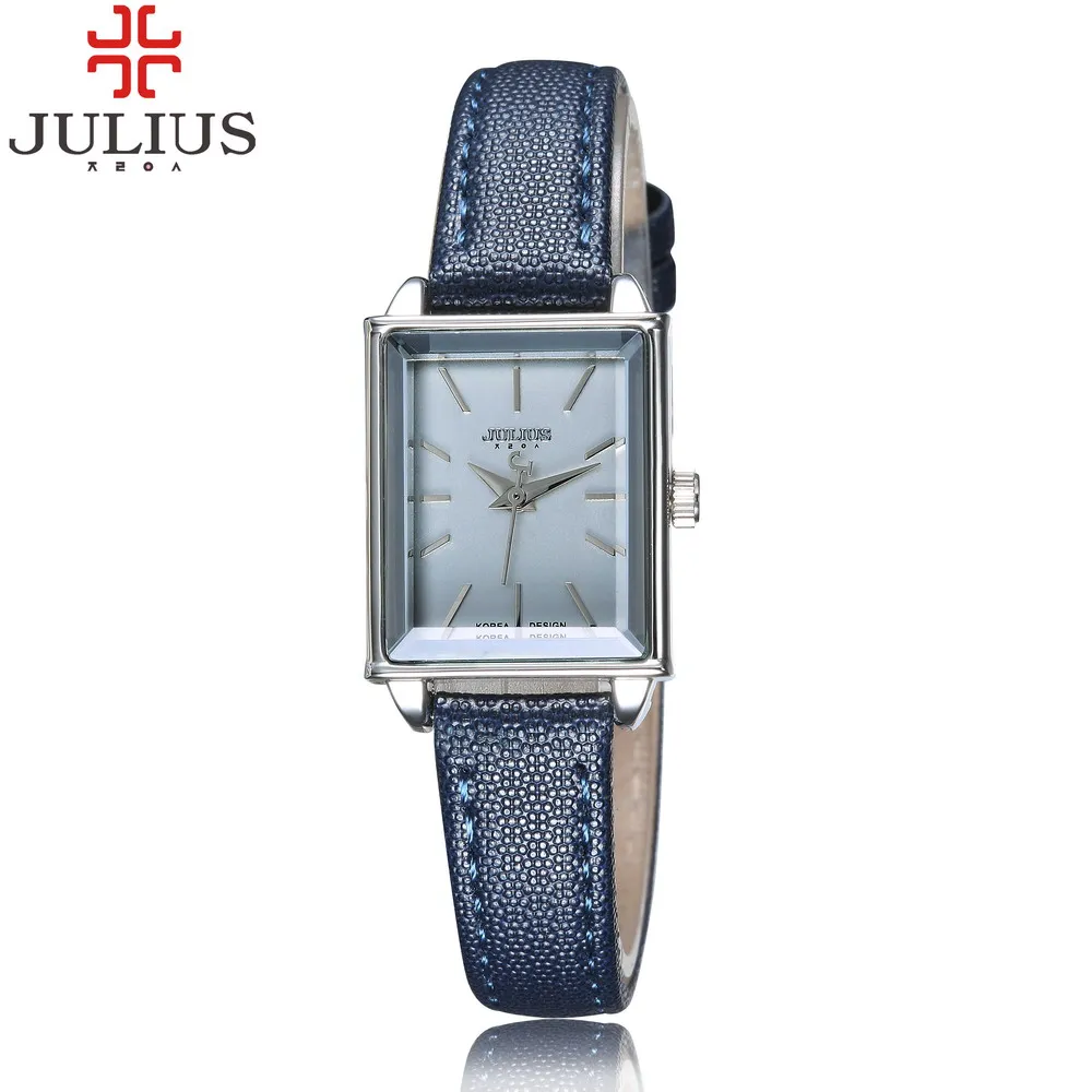 

JULIUS Mini Rectangle Women Watches Clock Antique Leather Wristwatch Fashion Casual Female Ladies Watch Montre Femme Relogio