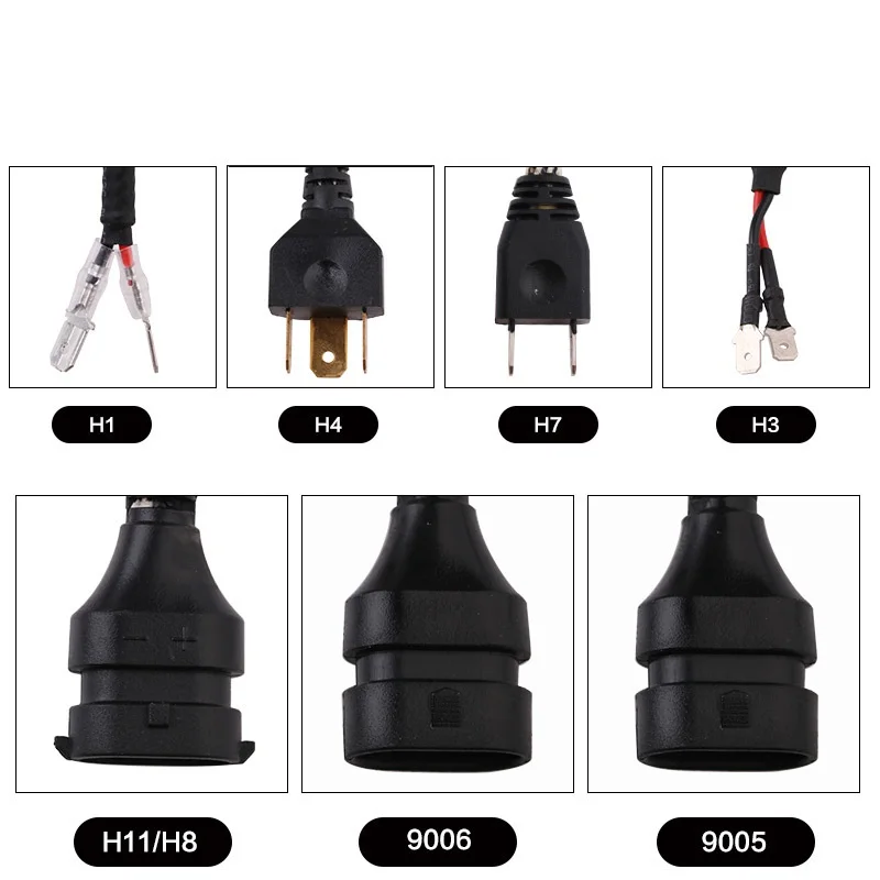 2pcs High Power H7 LED Headlights COB Chips H1 H3 H4 H7 H8 H9 H11 880 881 9004 9005 9006 H4 LED Car Headlight 76W 6000k (2)