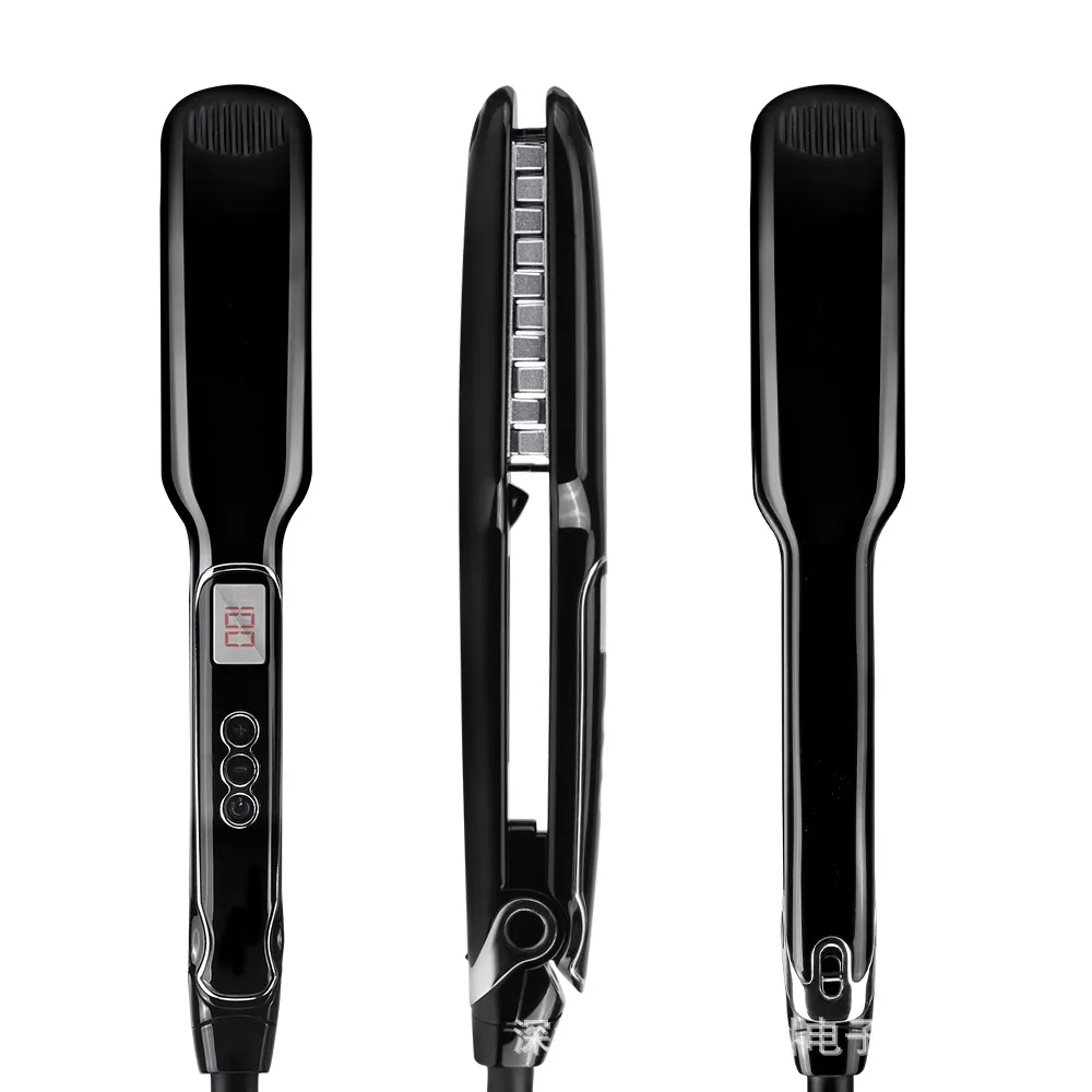 

Hair Volumizing Iron Flat Iron LCD Display Hair Straightener Curler Suitable for Long Short Hair Corrugated Flat Iron Styler