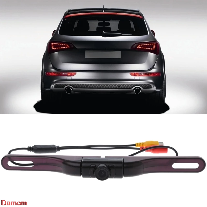 

Car Auto 120 Degree Wide View Angle License Plate Rear View HD IR Backup Camera