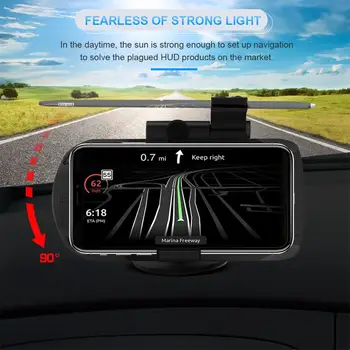 

Hot Car HUD Wireless Charging Stand HUD Car Projection Display Stand Holder for Mobile Phone GPS Navigation Car Charger Stand