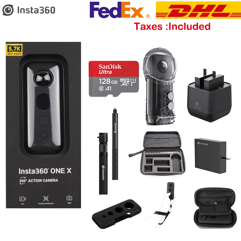 

Insta360 ONE X Sports Action Camera 5.7K Video VR 360 For iPhone and Android
