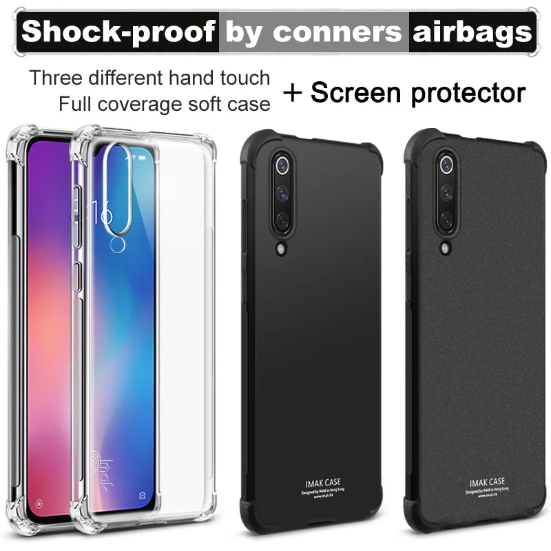 Для Xiaomi Mi 9 SE чехол IMAK мягкая задняя полный охват противоударный подушки
