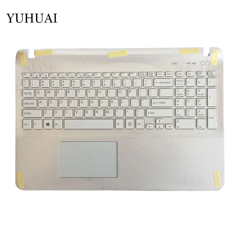 US Laptop keyboard for sony Vaio SVF15 FIT15 SVF151 SVF152 SVF153 SVF1541 SVF15E white with Palmrest Cover Touchpad US Laptop keyboard for sony Vaio SVF15 FIT15 SVF151 SVF152 SVF153 SVF1541 SVF15E white with Palmrest Cover Touchpad
