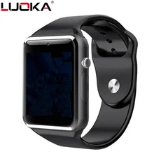 LUOKA Bluetooth Смарт часы для мужчин A1 с камерой Facebook Whatsapp Twitter Синхронизация SMS Smartwatch поддержка SIM TF карты для IOS Android