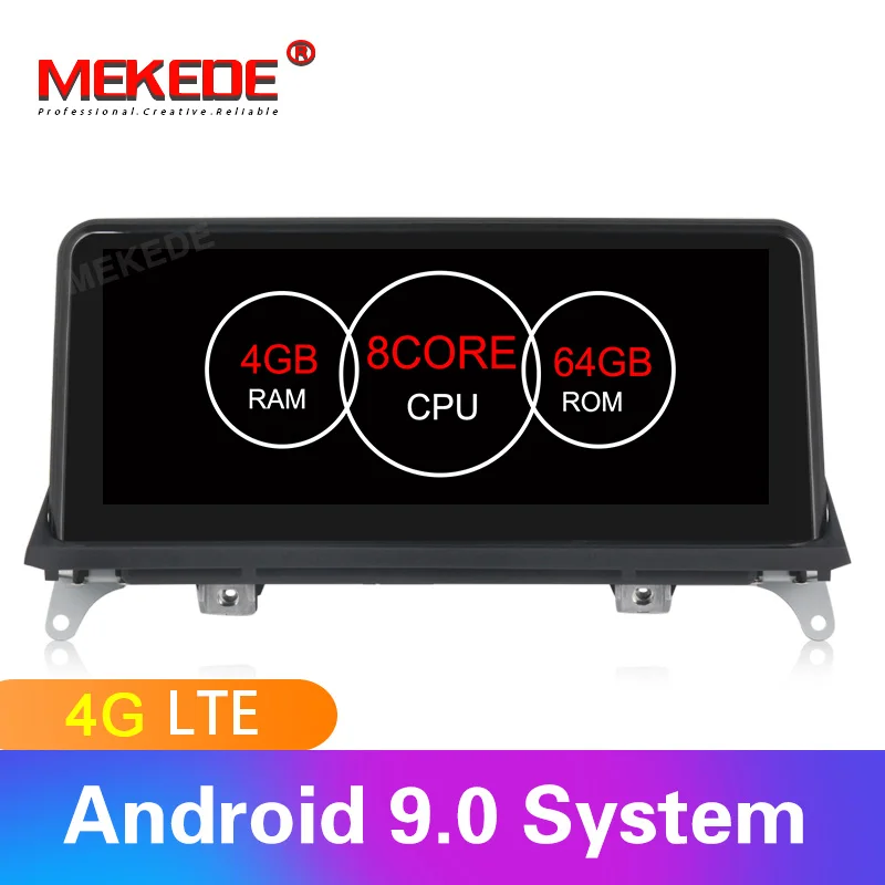  Android 9.0 4GB RAM 64GB ROM car gps navigation multimedia player for BMW X5 E70 X6 E71 2007-2013 w