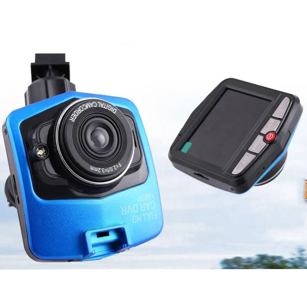 BYNCG A1 Мини Автомобильный видеорегистратор Камера Dashcam Full HD 1080P видео регистратор g-сенсор ночное видение видеорегистратор - Название цвета: Blue