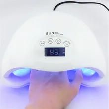 Солнце 5/5 плюс 48 Вт светодио дный УФ-лампы для ногтей 15/30/60 s двойной Сушилка для ногтей Гель-лак отверждения Авто Сенсор Красота косметические средства