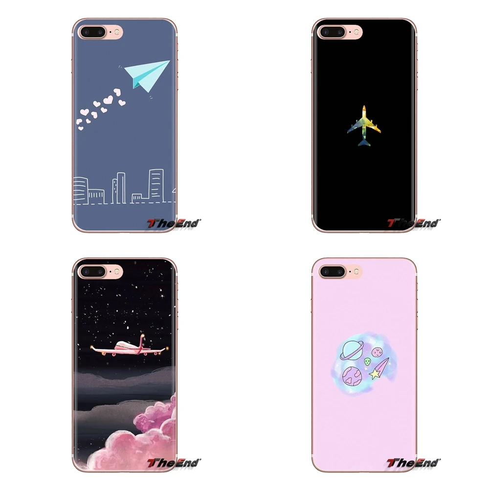 Cartoon Cute Candy Airplane Transparent Soft Shell Covers For Xiaomi Redmi 4A S2 Note 3 3S 4 4X 5 Plus 6 7 6A Pro Pocophone F1 |