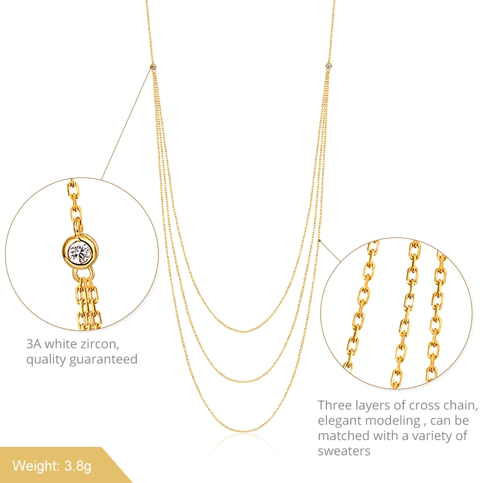 ALLNOEL ожерелье для свитера для женщин, золотого цвета, регулируемая цепочка для свитера, подвески для женщин, длинное ожерелье, настраиваемое ювелирное изделие, подарки