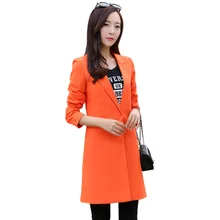 Весна Осень Женский блейзер с длинным рукавом Плюс Размер Повседневная Офисная Женская куртка Рабочая одежда тонкая деловая верхняя одежда F13