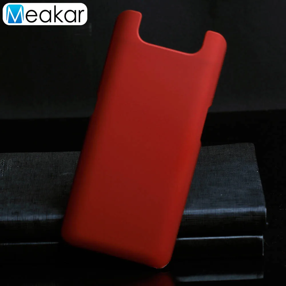 Пластик Coque 6.7For samsung Galaxy A80 чехол для samsung Galaxy A80 A90 SM-A805F SM A805F телефона чехол-лента на заднюю панель - Цвет: Red