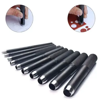 

10PCS Leather hole punch - Round Steel Leather Craft Hollow Hole Punch 1mm to 10mm for Metal new