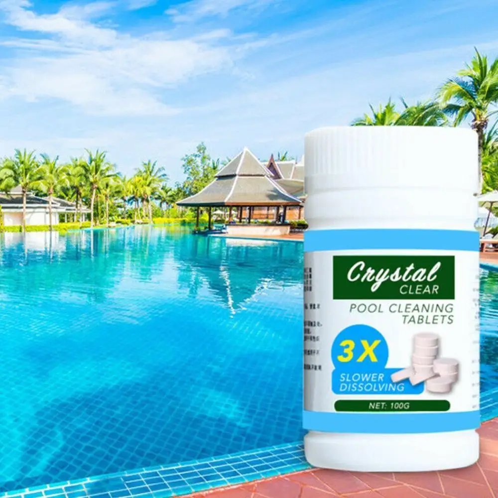 

100 tablets Multi-Function Cleaner Efficient Cleaning Pool Cleaner Household sterilization effervescent tablets