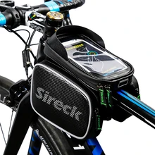 Sireck Waterproof Bicycle Bag Touchscreen Bike Front Frame Top Tube Bag 5 8 6 2 Phone