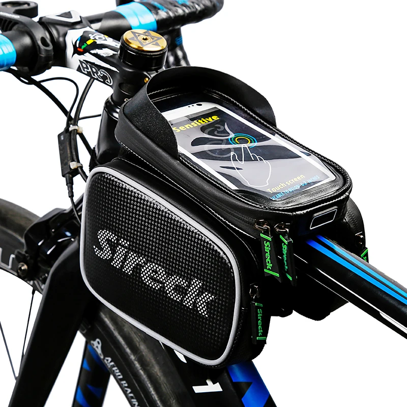 Sireck Waterproof font b Bicycle b font font b Bag b font Touchscreen Road Bike Front