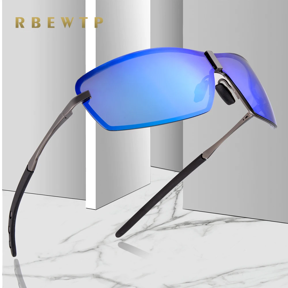 

RBEWTP Night Vision Retro Men's Sunglasses Polarized Driving Square Sun Glasses oculos Male Eyewear Accessories For Men/Women