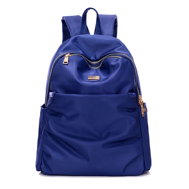 2018 New Fashion Women Black Blue Purple Nylon Casual Backpacks School ...