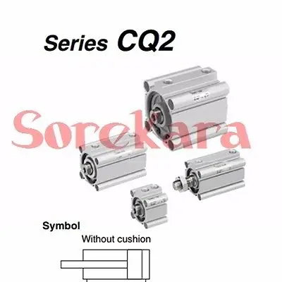 

CQ2B50-40D Compact Cylinder Standard Double Acting Single Rod Bore 50mm Stroke 40mm SMC Type
