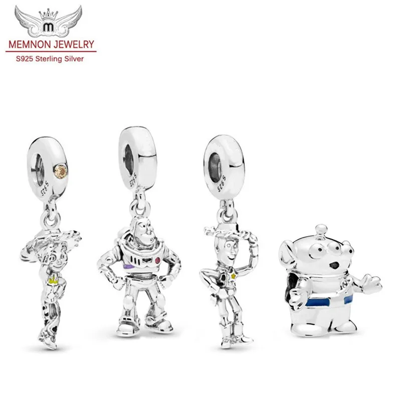 

2019 Summer Collection charms 925 Sterling Silver Disne Pixar Toy Story Pendant beads Fit European Charm Bracelet DIY jewelry