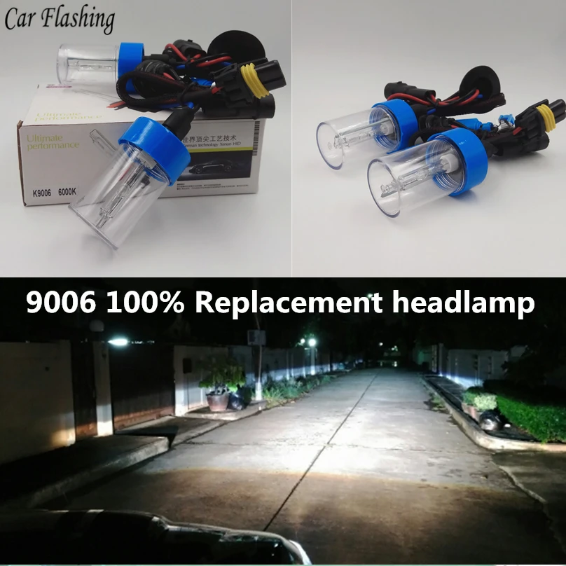 Car Flashing 2pcs 9006 HID lamp 55W xeno headlight Auto bulbs 9005 HIR2