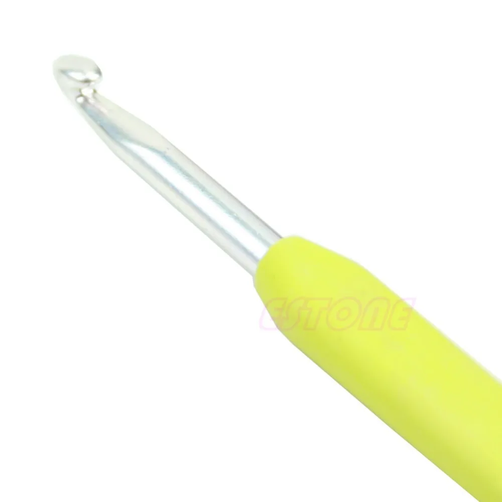 8 шт. 2,5-6 мм пластиковая ручка для вязания крючком алюминиевый вязальный крючок иглы для вязания DIY Набор