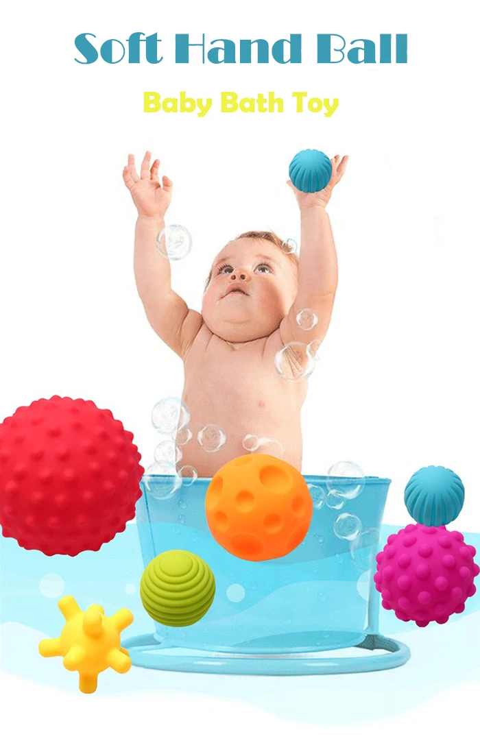Детские Игрушки для ванны для детей, мягкие шарики, резиновые игрушки для купания, обучающие игрушки для ванной комнаты, инструмент для распыления воды