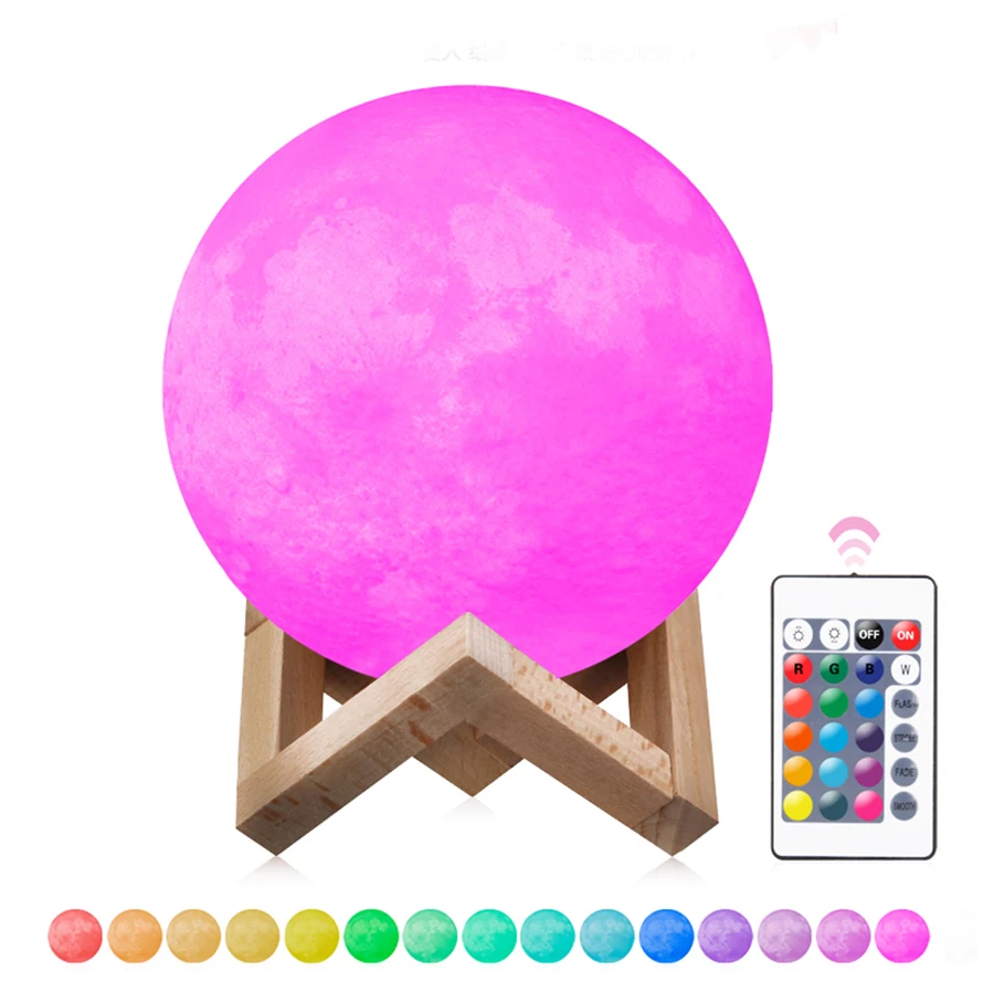 2-Colors-16-Colors-3D-Print-Moon-Lamp-Rechargeable-LED-Night-Light-Color-Change-Touch-Switch (3)