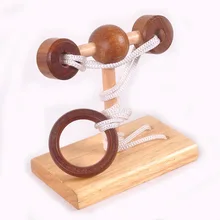 Настольная Новинка 3D деревянная веревка головоломка тест игра-головоломка игрушки для взрослых