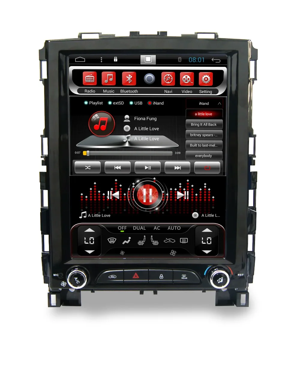 Sale Navirider Android 7.1 radio tape recorder 4-Core 2GB RAM 32GB rom tesla vertical screen for Renault Koleos Megane 4 head units 0